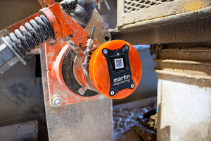  3 	Der N2®-Positionsanzeiger von Martin kommuniziert mit Wartungspersonal und Servicetechnikern und reduziert so den Bedarf an regelmäßigen Inspektionen 