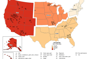  3 	Lagerstätten von US-Metallerzen [1]  