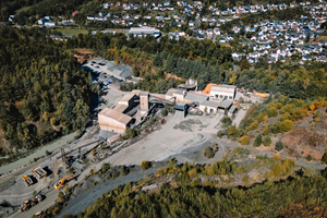 	Overall view of the processing plant in Oberscheld: A key site for supplying the regional construction industry 