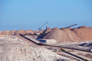  	Potash mining  
