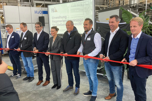  	Officially commissioned the cleaning plant in Nahmen on October 24, 2025 (f. l.): Stefan Zimmermann, Falk Denke, André Baumann, Rita Schwarzelühr-Sutter, Walter and Alexander Feeß, Feess Managing Director Jochen Röhrer, and Member of the German Bundestag Matthias Hiller 