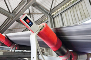  	The MCube RFP Mobile in action on the conveyor belt 
