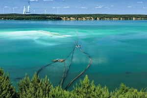  Die GMB GmbH entwickelte ein neues Verfahren zur Neutralisierung von Tagebauseen, das auf getauchten Schwimmleitungen mit Düsen (GSD-Verfahren) basiert. Dieses Konzept wurde im Auftrag der LMBV erstmals erfolgreich am Scheibesee in der Lausitz angewendet  