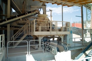  The Metso HP100 cone crusher at Trollius in operation for recrushing limestone and dolomite 