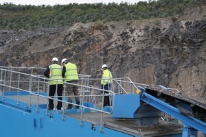  	Visitors observe the workings of the AggMax attrition system 