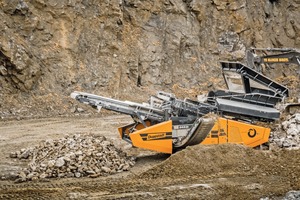  Separation technologies in the building material recycling made by solutions provider Doppstadt: The Splitter technology can separate even very sticky materials accurately and quickly into up to three fractions 