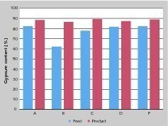  7 Entwicklung des Gipsgehaltes während der Versuche • Plot of gypsum content during the tests 