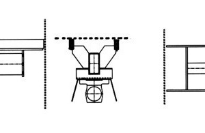  	Diagram of a drive traverse excited by balancing weights of the screening machine, type Fine-Line, from HAVER &amp; BOECKER 