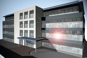  Das neue Verwaltungsgebäude • The new ad­minis­tration building 