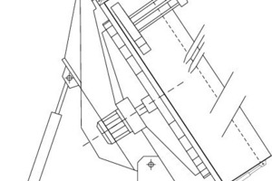  	Schematic showing a pelletizing disc with height-adjustable disc edge 