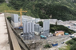  5	Leiblein-Wasseraufbereitungsanlage im Kieswerk vor dem Vermuntstausee im Montafon, rechts unterhalb der Beton-Silos &nbsp; 