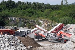  Kostengünstige Produktion dank fahrbarer Brech- und Siebanlagen von Sandvik bei Tabsakae Granite Co. Ltd. 