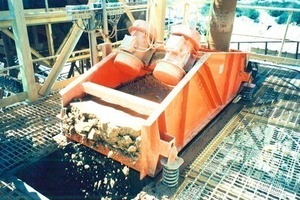  Dewatering screen with unbalance motors in the gravel industry 