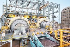  1 Zwei getriebelose Mühlenantriebssysteme von 18,6 MW für Kugelmühlen von 27 Fuß (8,23 m) im Kupferbergwerk Esperanza, Chile&nbsp; • Two 18.6&nbsp;MW GMD systems for 27-foot ball mills at Esperanza copper mine, Chile 
