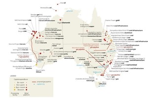  General map of mining projects [1], (ABARE) 