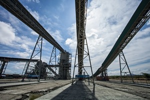  2	Förderbandanlage in der Mogalakwena MineBelt conveyor in the Mogalakwena Mine 