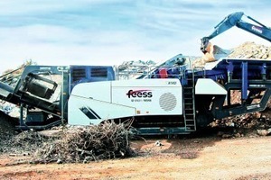  2 The Mobirex MR 130 ZS bought by Feess with detached rescreening unit for crushing building rubble 