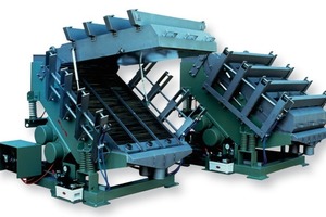  	Cascade separator ready for operation (right) and open for cleaning (left) 