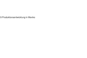  9	Produktionsentwicklung in Mexiko • Production development in Mexico 