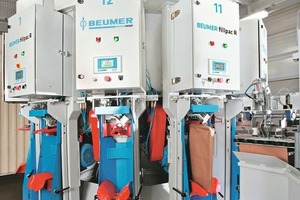  1 Der BEUMER fillpac erzielt immer exakte Füllungsgrade. Somit müssen keine fehlgewichtigen Säcke aus dem Prozess ausgeschleust werden # The BEUMER fillpac always achieves accurate filling quantities, eliminating the need to reject bags with incorrect weights from the process 