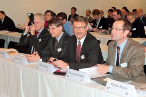  	From left to right: H.-P. Braus, D. Wegener, R. Benger and F.-B. Köster during the opening by M. Schulz 