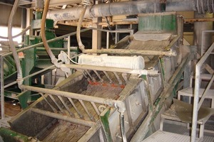  	Machine of special steel in a sand classifying plant 
