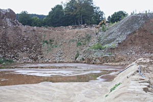  1 Haldenmaterial im Steinbruch Dorste • Spoil heap material at the Dorste quarry 