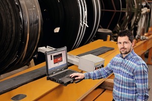  1 “The monitoring system Conti MultiProtect helps to detect damage such as longitudinal slitting or splice faults on the conveyor belt at an early stage during operation and repair the damage in good time,” explains ContiTech application engineer Patrick Raffler  