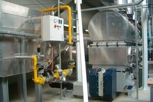  	Fluidized bed for drying plastic recyclate with natural gas surface burners as hot air generators 