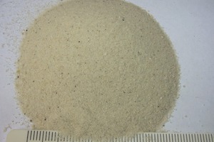  1	20 g Sand als Ausgangsmaterial für eine Versuchsmahlung • 20 g sand as base material for a test milling 