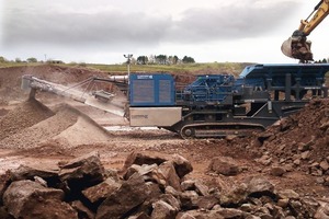  Der neue Prallbrecher MR 122 Z in Aktion bei Grange Quarry Ltd. • The new MR 122 Z impact crusher in action at Grange Quarry Ltd. 