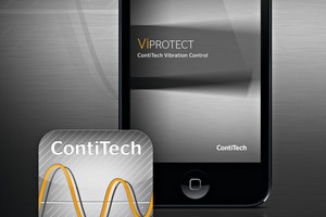  2 Analyzing vibrations using a smartphone: ContiTech will show­case a new develop­ment for its&nbsp;ViProtect app designed for iOS and Android systems at this year’s Hannover Messe 