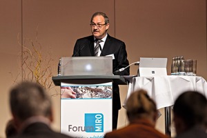  1&nbsp; Dr Gerd Hagenhuth at the opening of the Forum 