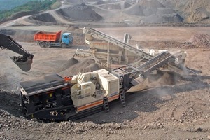  	Mobile preparation plant in a basalt quarry (Asamer Group) 