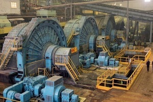  	 SAG mills in an ore beneficiation operation (Alrosa)  