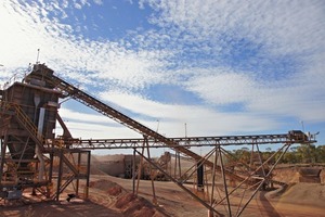  22 Erzbrecher in Lady Annie Kupfermine in Australien # Ore crusher in Lady Annie copper mine in Australia 