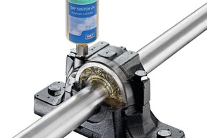  3 Die Schmierstoffgeber des SKF System 24 sorgen in dem Kreidewerk für eine regelmäßige, automatische Schmierung von insgesamt 480 Stellen • At the Chalk Works, the SKF System 24 lubricators ensure regular and automatic lubrication at a total of 480 points 