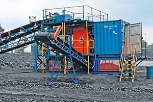  3 Sortieranlage PRO Secondary XRT in einem südafrikanischen Kohlebergwerk • PRO Secondary XRT sorter in a South African coal mine  