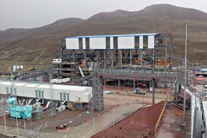 Bau der Anlage für das Raffinationsverfahren in Toromocho # Construction of the plant for the refining process Toromocho 