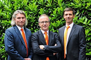  The „leaders“ of dsb innocrush f.l.t.r.: Ing. Johannes Frechinger, technical director; Dipl.-Ing. Dieter Durstmüller, general manager; Ing. Robert Schmidt MBA, director product management   