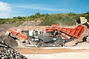  3	Der Sandvik QS441 leistet max. 600 t/h und lässt sich hochwirtschaftlich in der Sekundärstufe oder als leistungsfähiger Primärbrecher einsetzen • The QS441 can crush up to 600 t/h and can be used as a highly efficient secondary stage or high-capacity primary crusher 