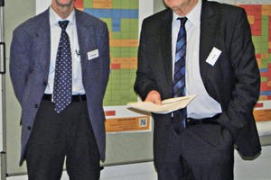  Hermann Heilmeier with&nbsp; Prof. Dr.-Ing. habil. Eberhard Gock, chairperson, r3 Research and Development results 