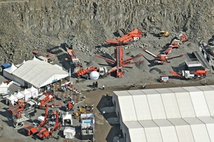  Messestand von Sandvik auf der steinexpo 2014 • Sandviks trade show booth at steinexpo 2011 