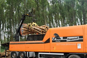  The DH 910 produces chips with less fines out of big logs and slabs 