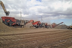  1 Die Anlagen in Kasachstan werden zur Produktion von Zuschlagstoffen für ein Straßenbauunternehmen eingesetzt • The units in Kazakhstan were to be used in order to produce aggregate for a road construction company 