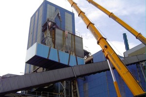  Installation of the integrated compressor station in the container-type housing 