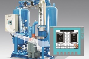  3	Das neue serienmä­ßige und mehrspra­chige Touch Panel für ­Adsorptionstrockner bietet einen hohen Bedienkomfort • The new standard and multilingual touch panel for adsorption dryers offers high operational comfort 