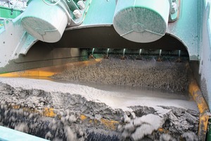  9 View back down EvoWash sand washing plant screen 