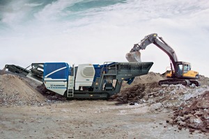  The MC&nbsp;100&nbsp;R&nbsp;EVO can be deployed in recycling and natural stone applications 