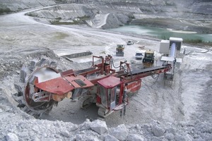  BWE, downstream mobile slurrier and hose line (in background) 